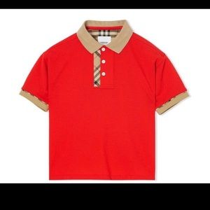 Vintage Check trim cotton polo shirt